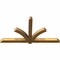 Ekena Millwork Redmond Rough Sawn Timber Gable Bracket, Western Red Cedar, 72"W x 39"H x 4"D x 4"F, 13/12 Pitch GBW072X39X0404RED00RWR - alternate 5